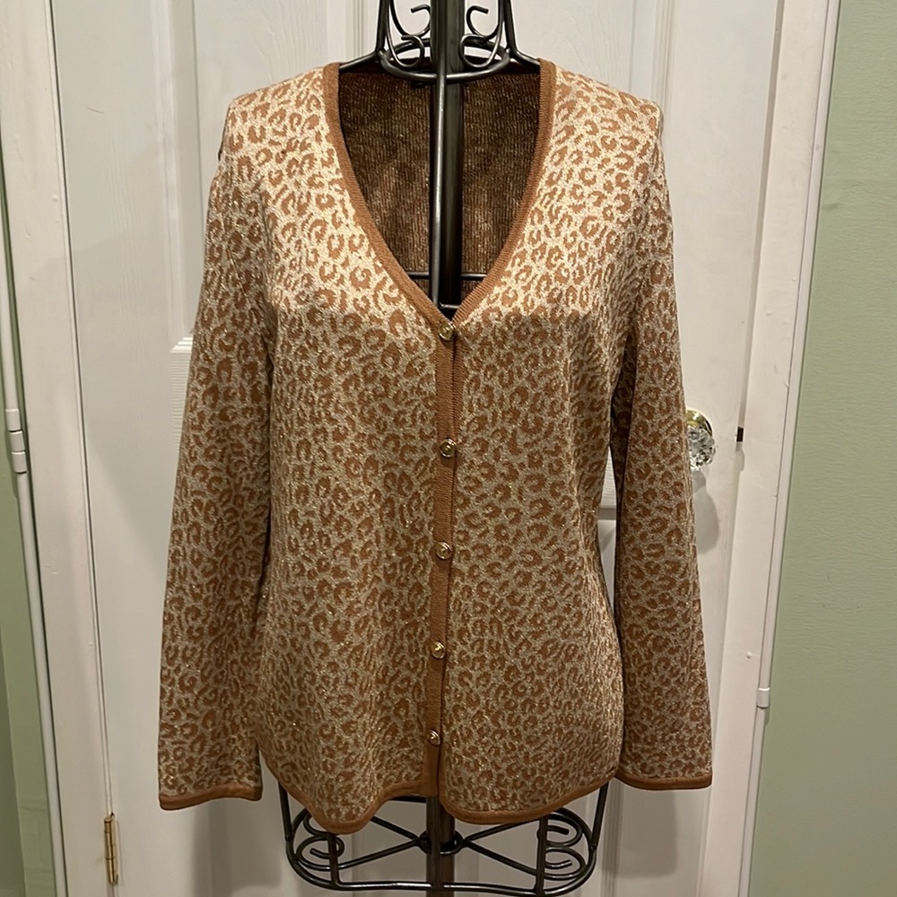 St. John good shimmer sweater